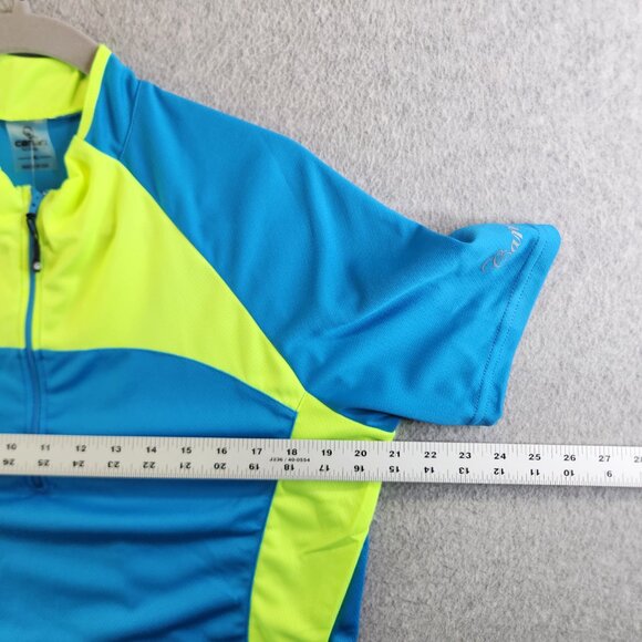 Canari Cycling Jersey Womens XL Blue Fusion Tee Performance Top Back Pockets New - Picture 10 of 13